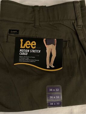 Lee Motion Stretch Cargo Pants - Forest Green size 36x32